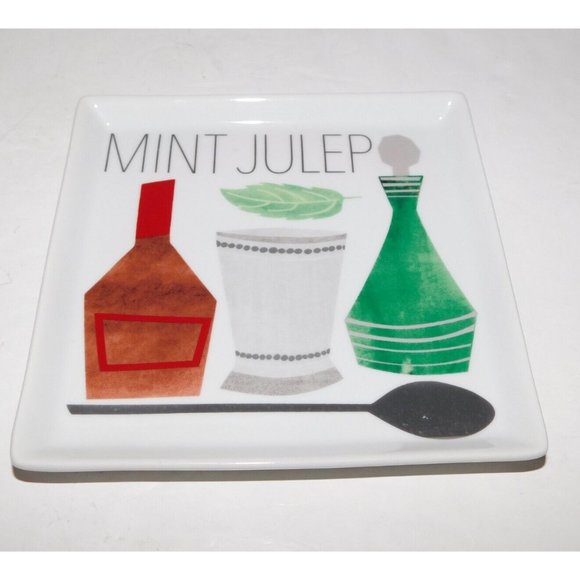 Crate and Barrel Square Appetizer Dessert Plate Set of 4 Cocktail Recipe - Picture 7 of 10